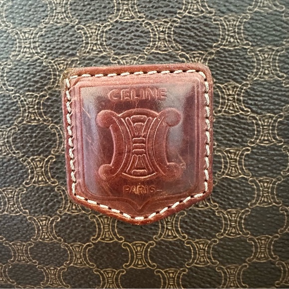 Vintage 90s Celine Macadam purse / crossbody / satchel - Picture 3 of 15